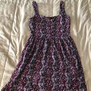 Short floral sundress with pockets